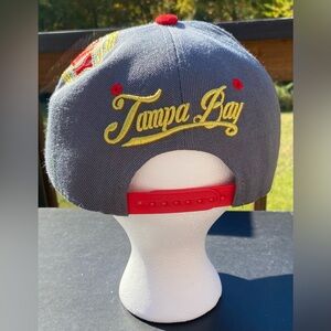 Tampa Bay Like New Leader Tornado Football TB Football Helmet Snapback Hat Cap